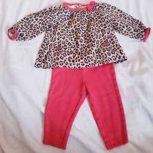 6 Month Girls Leopard Print Outfit